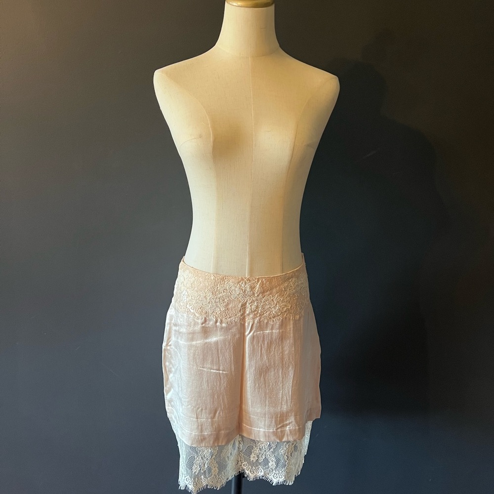 Free People Lace Trim Skirt